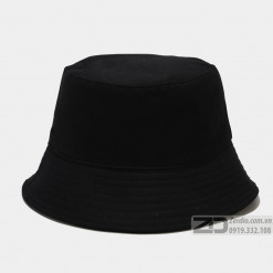 mũ bucket trơn màu đen, trắng (5)
