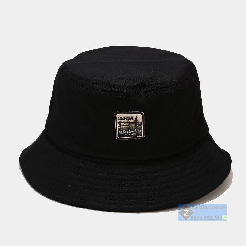 mũ bucket đen đẹp