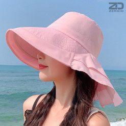 mũ chống nắng rộng vành đi biển cho nữ mcn05 (4)