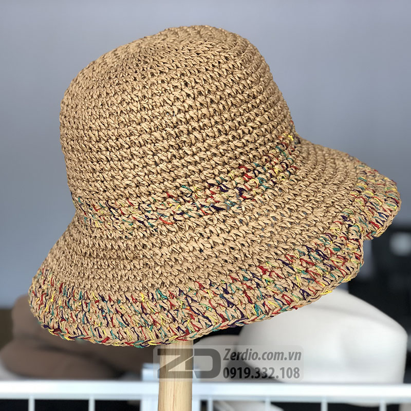mũ cói đi biển nữ đẹp phong cách hàn quốc MCDBN01 (3)