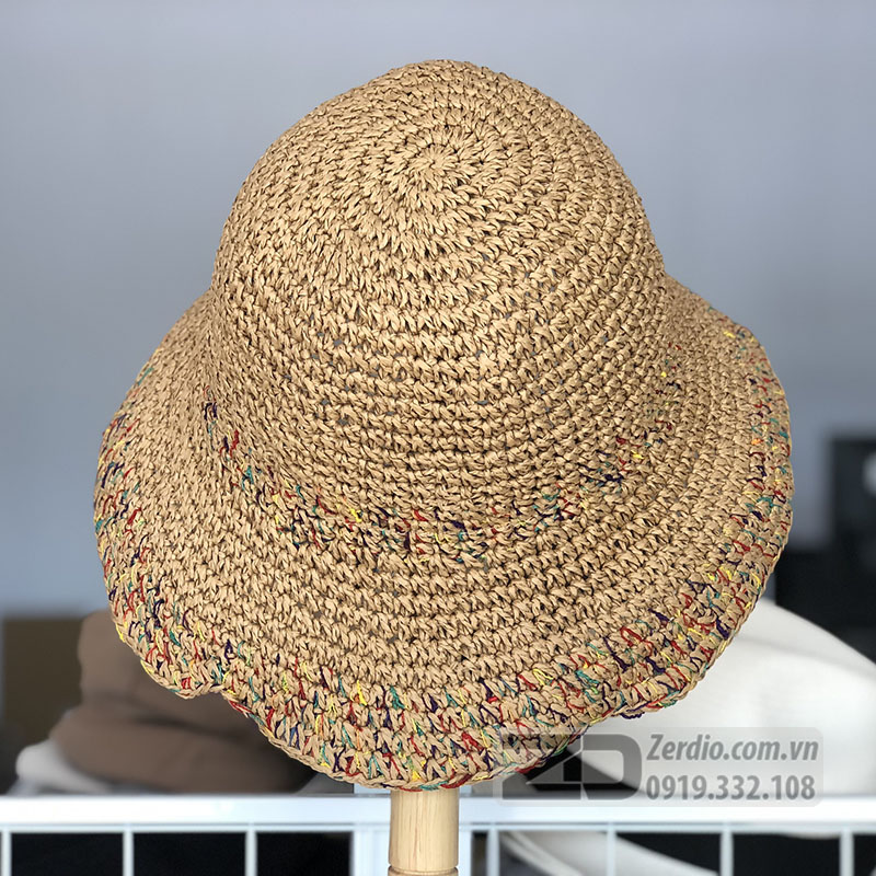 mũ cói đi biển nữ đẹp phong cách hàn quốc MCDBN01 (5)