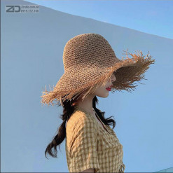 mũ cói đi biển nữ hàn quốc chống nắng mcdbn08 (6)