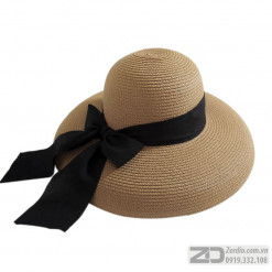mũ cói nữ đi biển hàn quốc mcdbn012 (1)