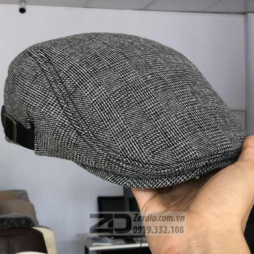 Mũ beret Nam Nỉ Gedison MN057 màu xám