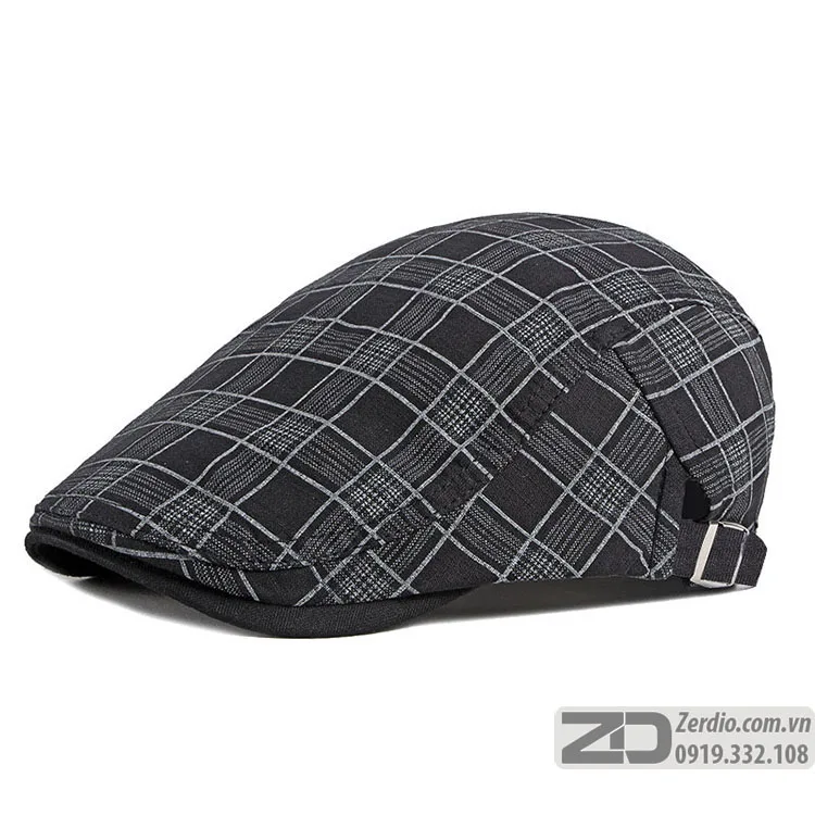 Mũ Nồi Beret Nam Xuân Hè Vải Cotton Thoáng Mát MN067 (2)