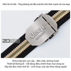 Thắt Lưng Nam Vải Dù Khóa Tự Động Jeep Phong Cách Trẻ Trung TL09 - Ảnh 8