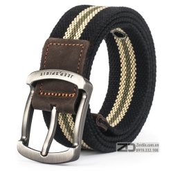 Thắt Lưng Vải Canvas Nam Hàng Hiệu Jeep Bên Đẹp, Khóa Kim TL04 (11)